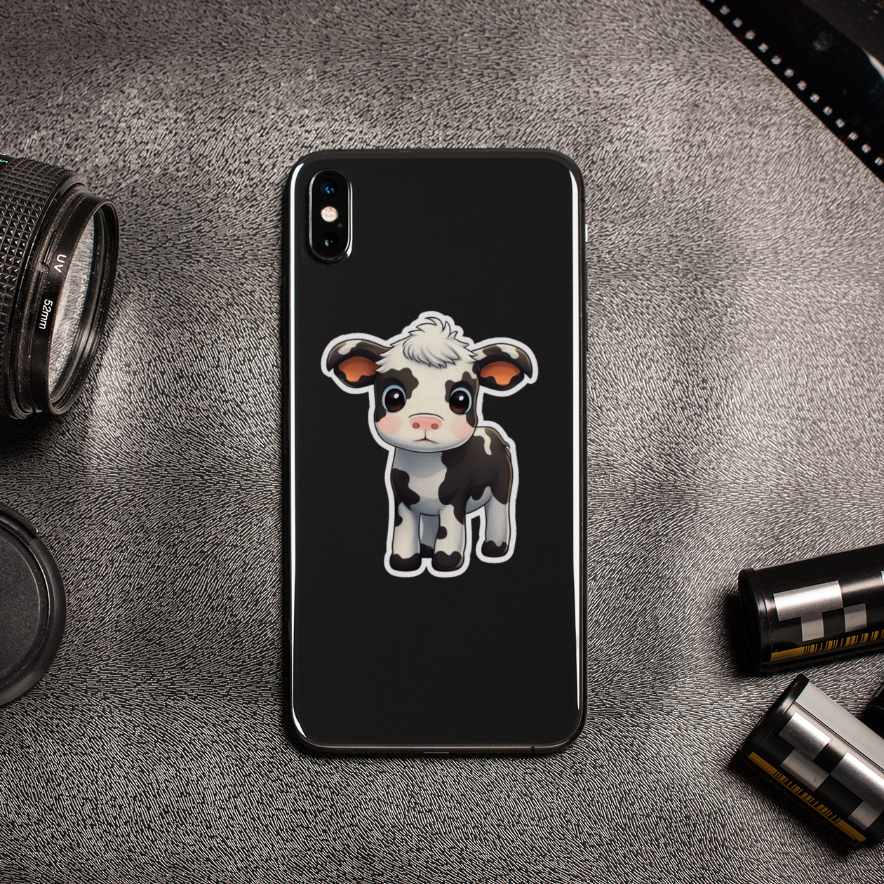 Kawaii Cow Sticker